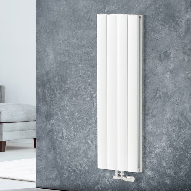 Designradiator King 120x37.5cm 900 Watt Wit Middenonderaansluiting