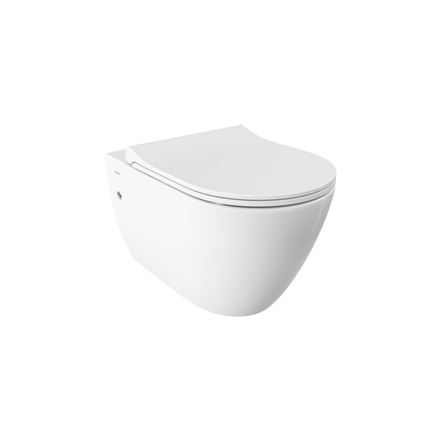 Hangtoilet Venezia Randloos Mat Wit 57x36x35 excl. Toiletbril