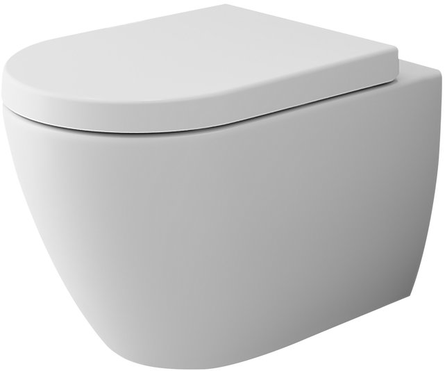 Hangtoilet Venezia Randloos Mat Wit 57x36x35 excl. Toiletbril