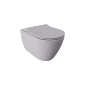 Hangtoilet Venezia Randloos Mat Grijs 57x36x35cm