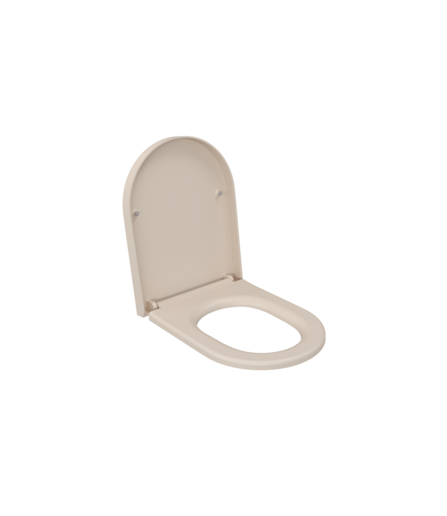 Hangtoilet Venezia Randloos Mat Jasmijn 57x36x35cm excl. Toiletbril