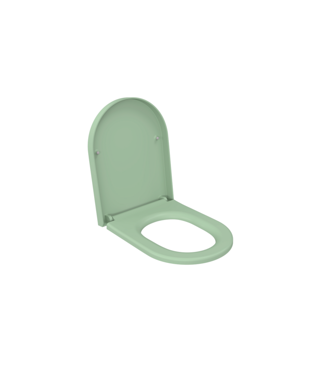 Hangtoilet Venezia Randloos Mint Groen 57x36x35cm excl. Toiletbril