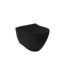 Hangtoilet Venezia Randloos Mat Zwart 57x36x35cm excl. Toiletbril