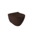 Hangtoilet Venezia Randloos Mat Bruin 57x36x35cm excl. Toiletbril