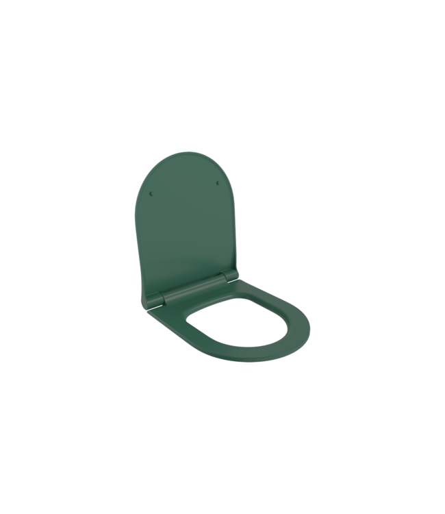 Hangtoilet Venezia Randloos Mat Groen 57x36x35cm excl. Toiletbril