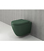 Hangtoilet Venezia Randloos Mat Groen 57x36x35cm excl. Toiletbril