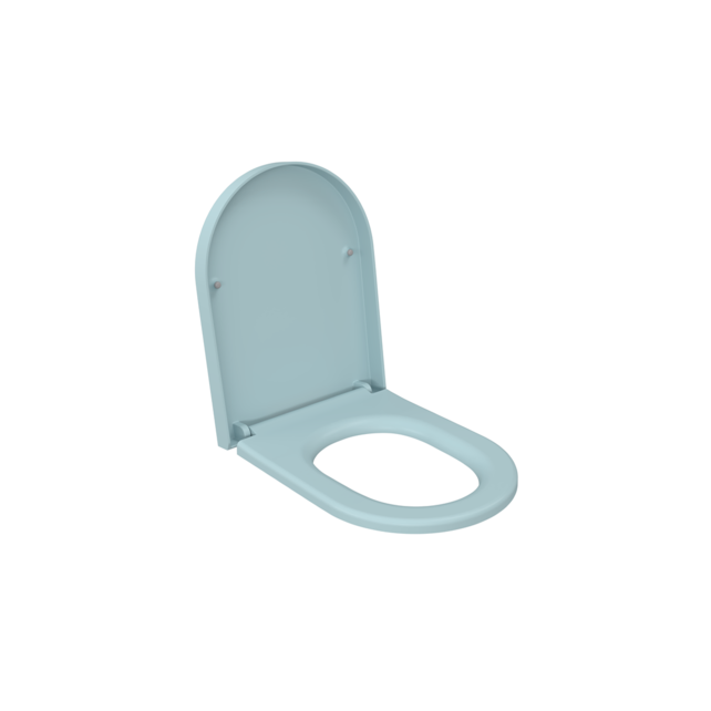 Hangtoilet Venezia Randloos Mat Ice Blue 57x36x35cm excl. Toiletbril