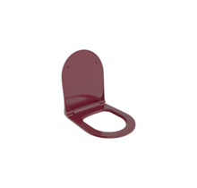 Hangtoilet Venezia Randloos Bordeaux Rood 57x36x35cm excl. Toiletbril