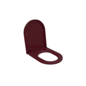 Hangtoilet Venezia Randloos Bordeaux Rood 57x36x35cm excl. Toiletbril