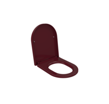 Hangtoilet Venezia Randloos Bordeaux Rood 57x36x35cm excl. Toiletbril