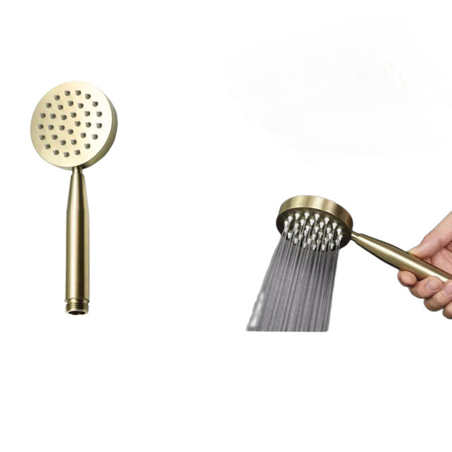 Handdouche Rond Staand Queen Geborsteld Goud