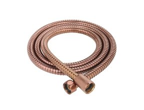 Doucheslang Effeze Geborsteld Koper 150cm Metaal Flexibele kartels