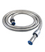 Doucheslang Aloni Queen Chroom 200 tot 240 cm Metaal Flexibele Blister verpakking