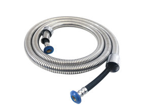 Doucheslang Aloni Queen Chroom 200 tot 240 cm Metaal Flexibele Blister verpakking