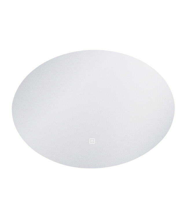 Ovaal Spiegel Bremen 120x80 cm met Dimbare Led-verlichting en spiegelverwarming