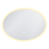 Ovaal Spiegel Bremen 120x80 cm met Dimbare Led-verlichting en spiegelverwarming