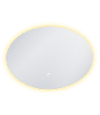 FABRIECIO Ovaal Spiegel Bremen 120x80 cm met Dimbare Led-verlichting en spiegelverwarming