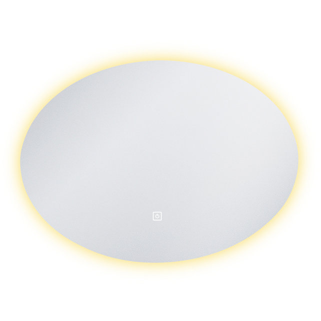 Ovaal Spiegel Bremen 100x75 cm met Dimbare Led-verlichting en spiegelverwarming Ovaal Spiegel Bremen 100x75 cm met Dimbare Led-verlichting en spiegelverwarming
