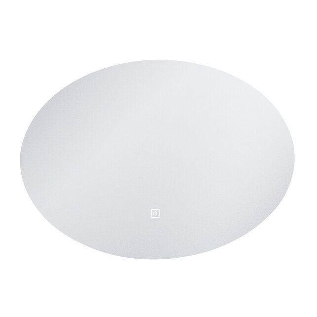 Ovaal Spiegel Bremen 80x60 cm met Dimbare Led-verlichting en spiegelverwarming