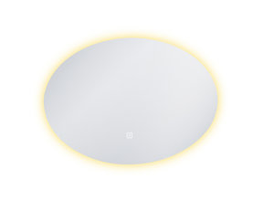 Ovaal Spiegel Bremen 80x60 cm met Dimbare Led-verlichting en spiegelverwarming