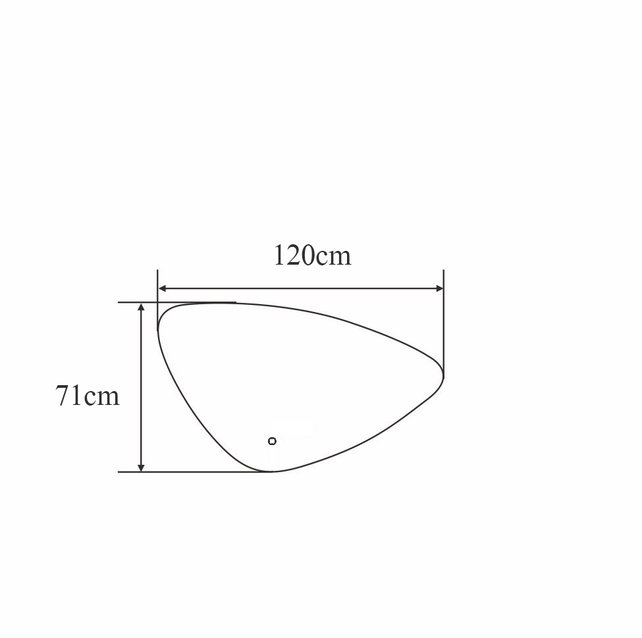 Ovaal Spiegel Frankfurt 120x71 cm met Dimbare Verlichting en Verwarming