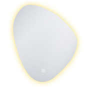 Ovaal spiegel Leipzig 60x60cm met Dimbare Led-Verlichting en Verwarming Touche bediening Ovaal spiegel Leipzig 60x60cm met Dimbare Led-Verlichting en Verwarming Touche bediening