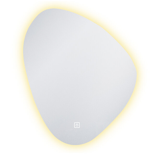 Ovaal spiegel Leipzig 60x60cm met Dimbare Led-Verlichting en Verwarming Touche bediening Ovaal spiegel Leipzig 60x60cm met Dimbare Led-Verlichting en Verwarming Touche bediening