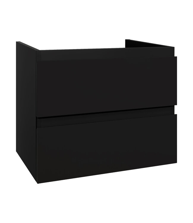 Badkamermeubel Sally met Topblad Mat Zwart 60x45x50cm