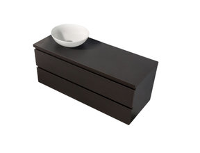 Badkamermeubel Sally met Topblad Mat Grijs 120x45x50cm