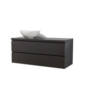 Badkamermeubel Sally met Topblad Mat Grijs 120x45x50cm