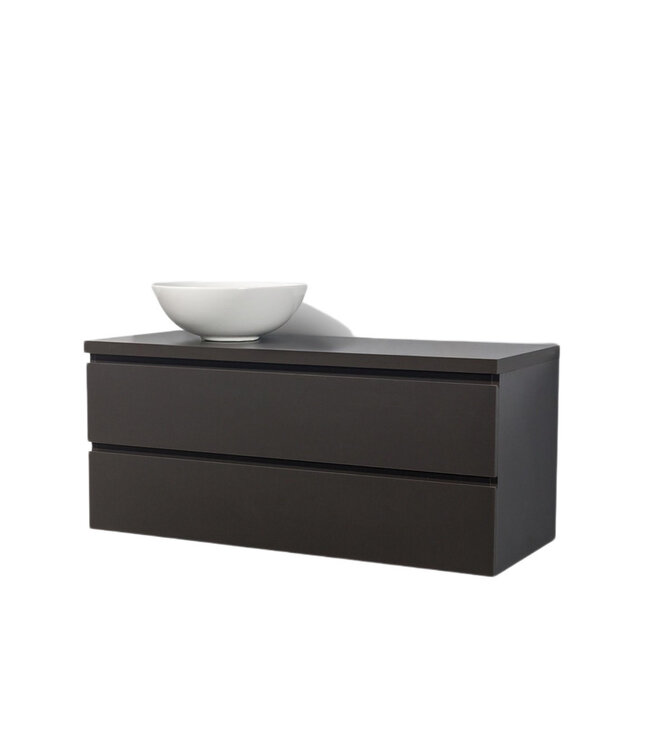 Badkamermeubel Sally met Topblad Mat Grijs 120x45x50cm