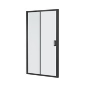 Douchedeur Toscane Nisdeur Schuifdeur 120x200cm Antikalk Helder Glas Mat Zwart Profiel 6mm Veiligheidsglas Easy Clean