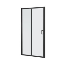 Douchedeur Toscane Nisdeur Schuifdeur 120x200cm Antikalk Helder Glas Mat Zwart Profiel 6mm Veiligheidsglas Easy Clean