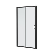 Douchedeur Toscane Nisdeur Schuifdeur 160x200cm Antikalk Helder Glas Mat Zwart Profiel 6mm Veiligheidsglas Easy Clean