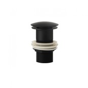 Design Afvoerplug Clickwaste Mat Zwart 7,5 cm Marsaille zonder overloop