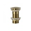 FABRIECIO Design Afvoerplug Clickwaste Gun Metal 7,5 cm Marsaille zonder overloop