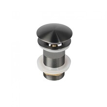 Design Afvoerplug Clickwaste Gun Metal 7,5 cm Marsaille zonder overloop