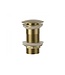 Design Afvoerplug Clickwaste Geborsteld Goud 7,5 cm Marsaille zonder overloop