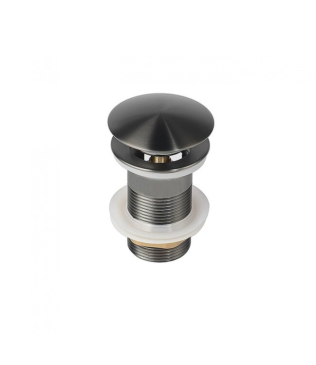 Design Afvoerplug Clickwaste Geborsteld Goud 7,5 cm Marsaille zonder overloop