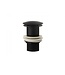 Design Afvoerplug Clickwaste Geborsteld Goud 7,5 cm Marsaille zonder overloop