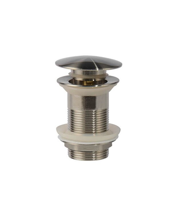 Design Afvoerplug Clickwaste Geborsteld Goud 7,5 cm Marsaille zonder overloop