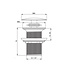 Design Afvoerplug Clickwaste Geborsteld Goud 7,5 cm Marsaille zonder overloop