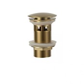 Design Afvoerplug Clickwaste met overloop Chroom 7,5 cm Marsaille Design Afvoerplug Clickwaste met overloop Chroom 7,5 cm Marsaille