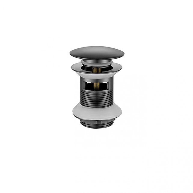 Design Afvoerplug Clickwaste met overloop Chroom 7,5 cm Marsaille Design Afvoerplug Clickwaste met overloop Chroom 7,5 cm Marsaille