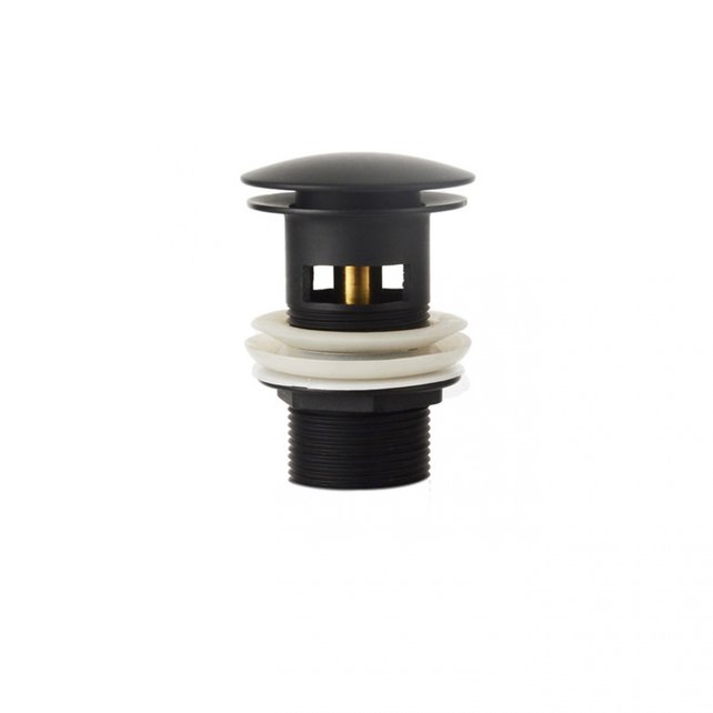 Design Afvoerplug Clickwaste met overloop Chroom 7,5 cm Marsaille Design Afvoerplug Clickwaste met overloop Chroom 7,5 cm Marsaille