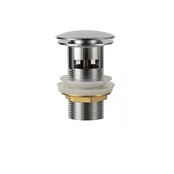 Design Afvoerplug Clickwaste met overloop Chroom 7,5 cm Marsaille Design Afvoerplug Clickwaste met overloop Chroom 7,5 cm Marsaille