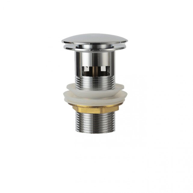 Design Afvoerplug Clickwaste met overloop Chroom 7,5 cm Marsaille Design Afvoerplug Clickwaste met overloop Chroom 7,5 cm Marsaille