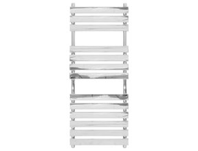 Handdoekradiator Flora 130x50 cm 430 Watt Chroom Midden aansluiting