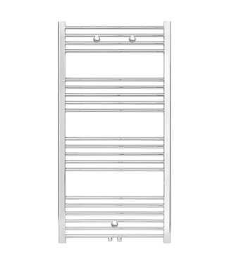 BELRAD Handdoekradiator Belrad Chroom 120x50cm 376 Watt Midden aansluiting