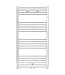 Handdoekradiator Belrad Chroom 120x50cm 376 Watt Midden aansluiting
